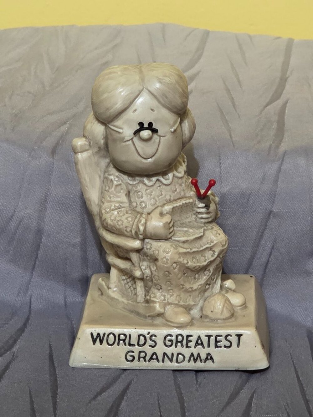 1968-1970 Russ Berrie USA "Worlds Greatest Grandma" Figure